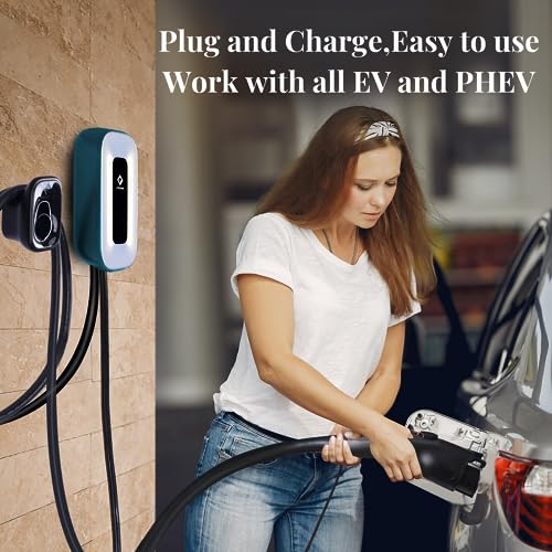 Level 2 EV Charger, 50 Amp, 240V, 23Ft Cable W682015