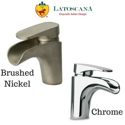 Single Lever Handle Lavatory Faucet Brushed Nickel W676