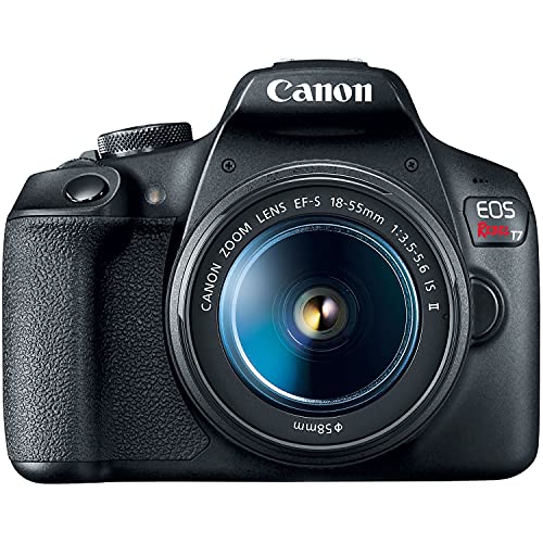Canon EOS Rebel T7 DSLR Camera Bundle with 18-55mm Lens and 64GB Memory Cards D785831