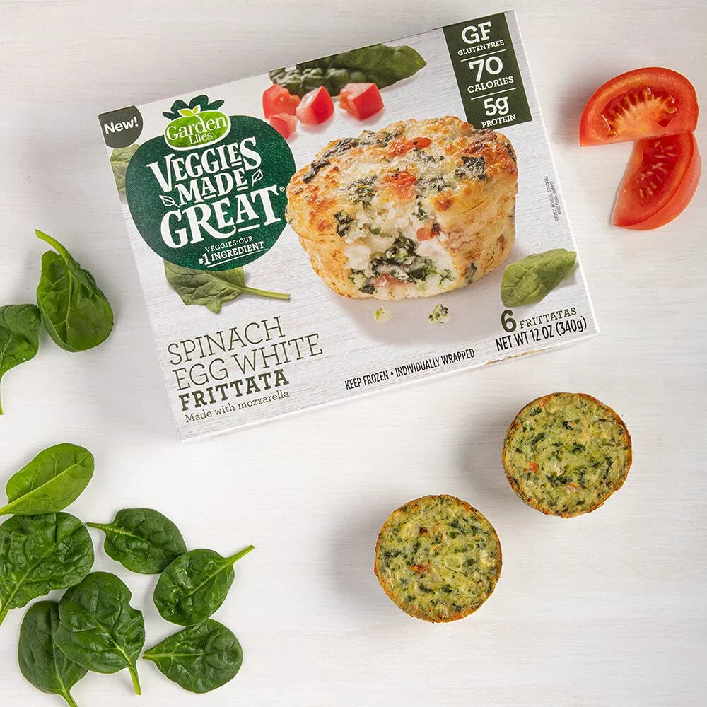 Spinach Egg White Frittatas, Pack of 2, 40 Total, Gluten-Free W59231