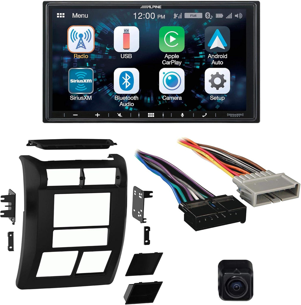 Multimedia Receiver with Dash Kit Wiring Harness and B/U Camera C27623