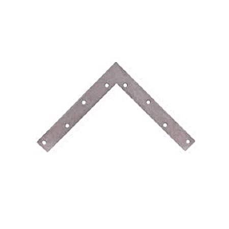 Galvanized Steel Flat Corner Brace 8 by 1 inch Case of 5 N428515