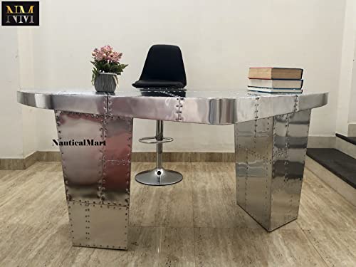 Aviator Wing Desk Aluminium Desk 72 Inches L59773