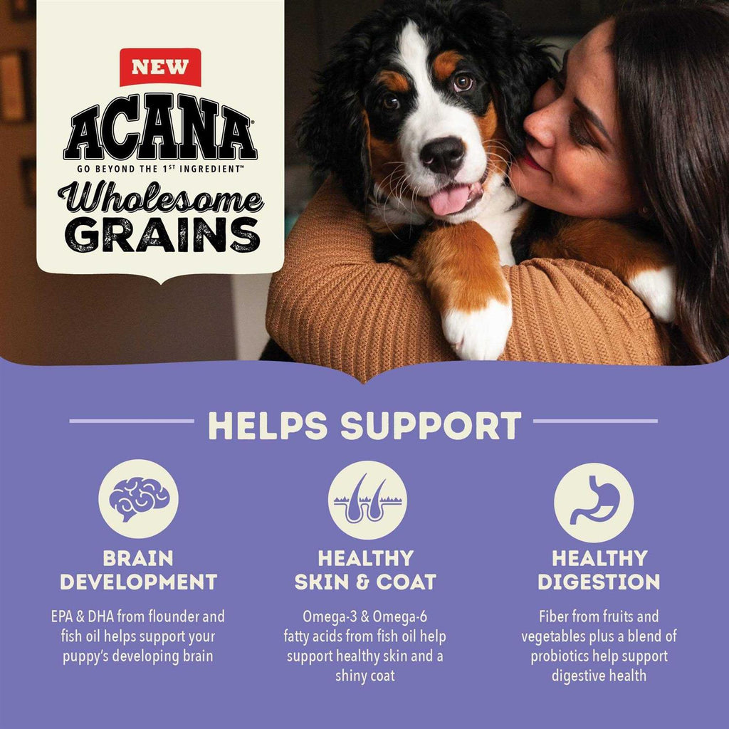 Acana Wholesome Grains Puppy Recipe Dry Dog Food R3143