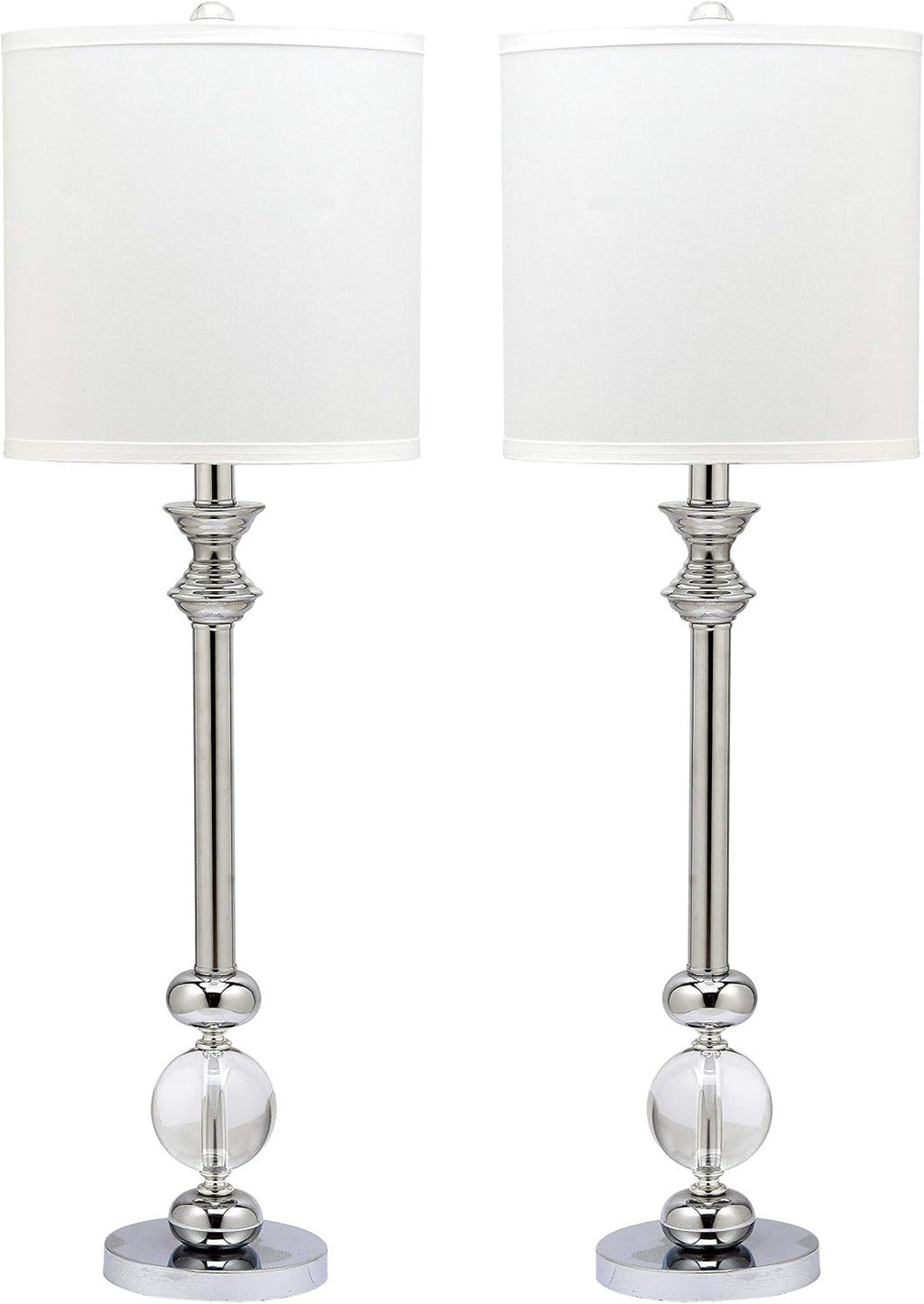 Crystal Candlestick 31-inch Table Lamp Set of 2 O77631