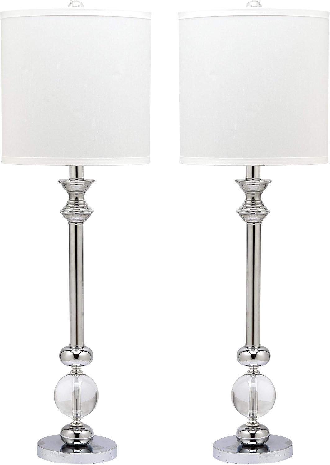 Crystal Candlestick 31-inch Table Lamp Set of 2 O77631