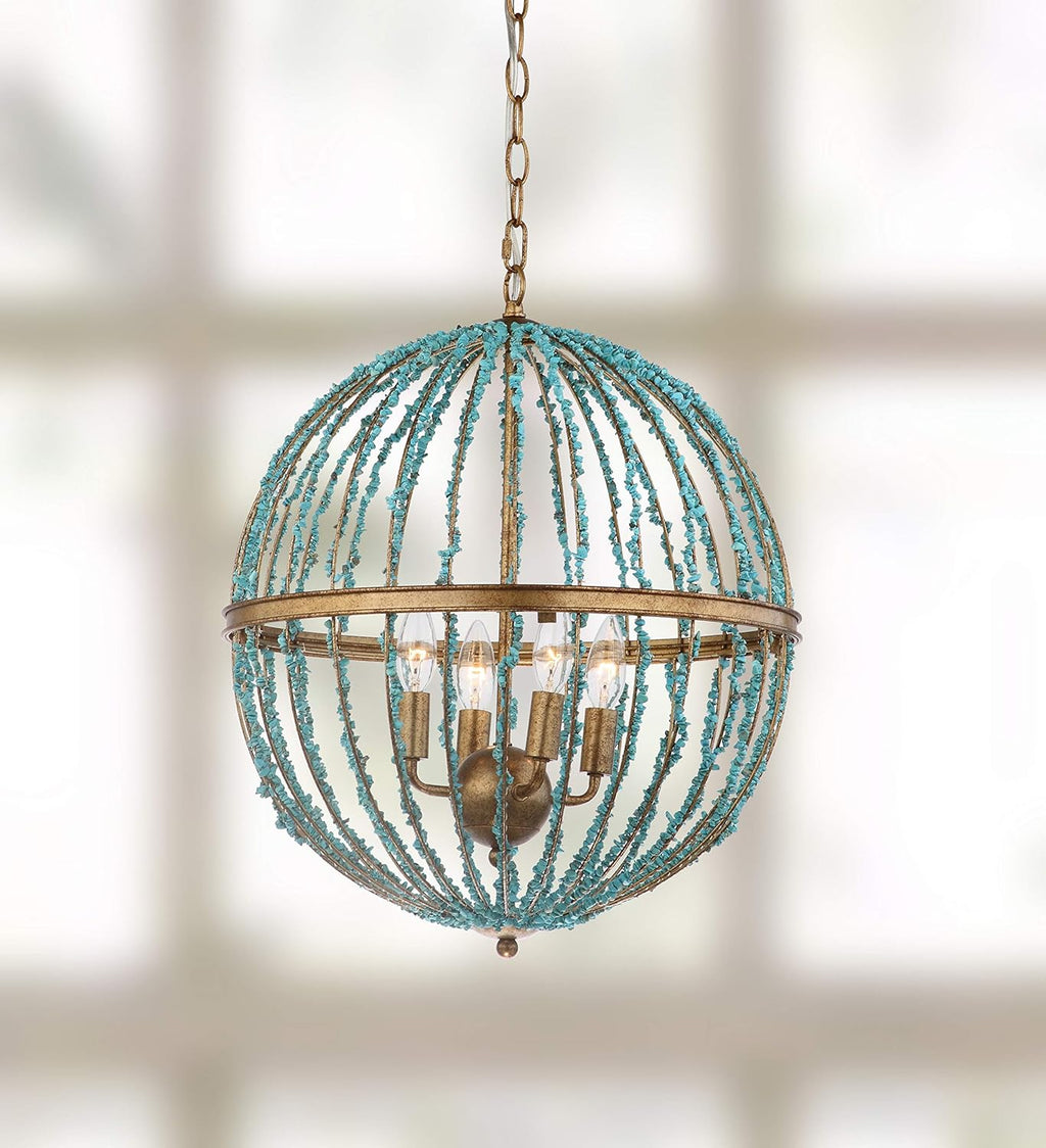 Blue Cage Chandelier F752