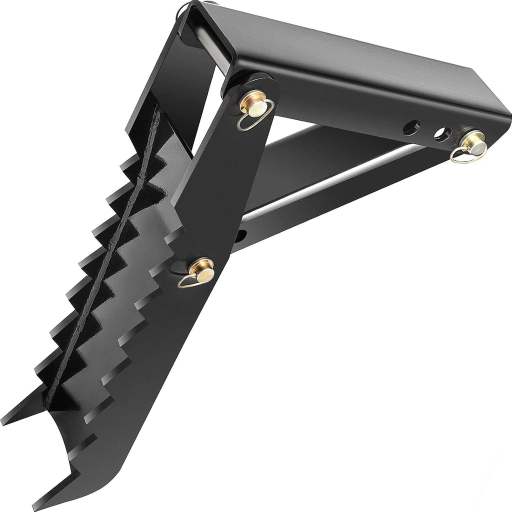 24 Backhoe Thumb, 1/2 Steel Thickness Black Steel Weld On Thumb Attachments with 12mm Bolt-On Design K12748