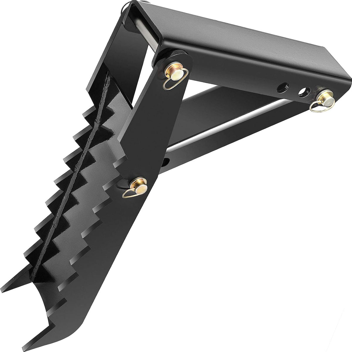 24 Backhoe Thumb, 1/2 Steel Thickness Black Steel Weld On Thumb Attachments with 12mm Bolt-On Design K12748