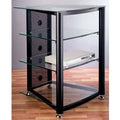 Audio Video Rack with Glass Shelves Y823