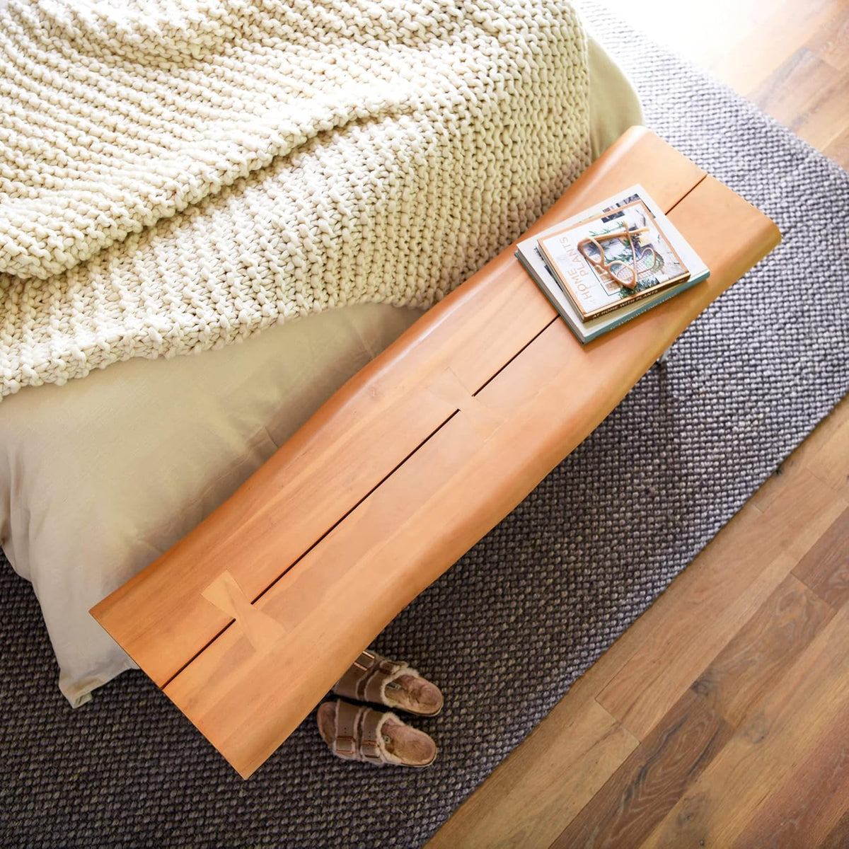 Solid Wood Accent Bench Z19531