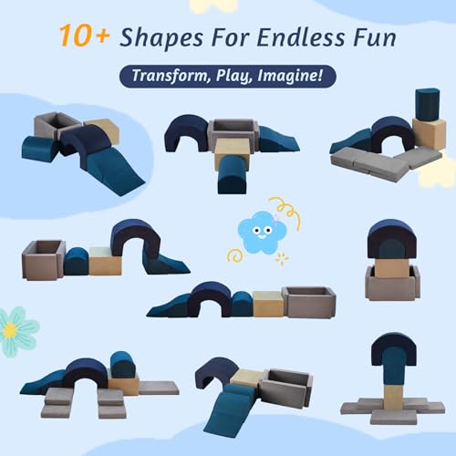 7 Pieces Soft Foam Climbing Blocks PlaySet G676648