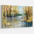 Oil Painting Print Multi-Piece Image on Wrapped Canvas U848928