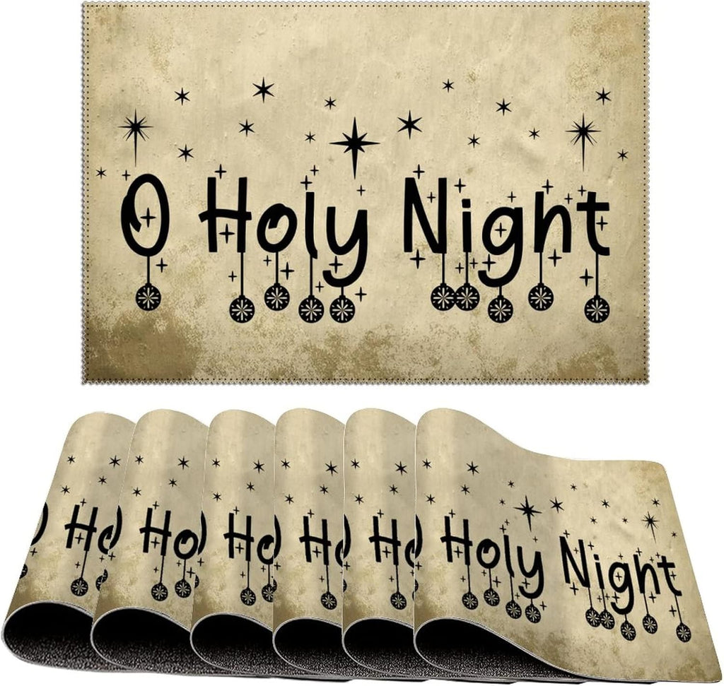 6 PCS Non-Slip Heat-Resistant Placemats B415296