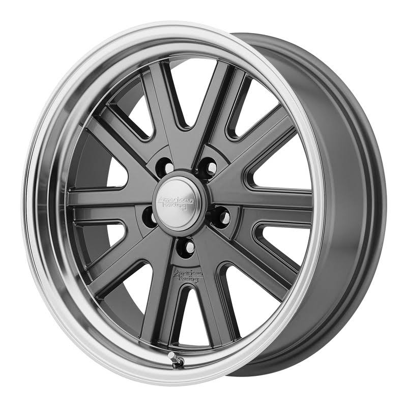 17x8 5x120.65 0mm Gray Machined Wheels P701620