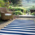 Teal & White 9 x 12 ft Waterproof Reversible Outdoor Camping Rug B67481