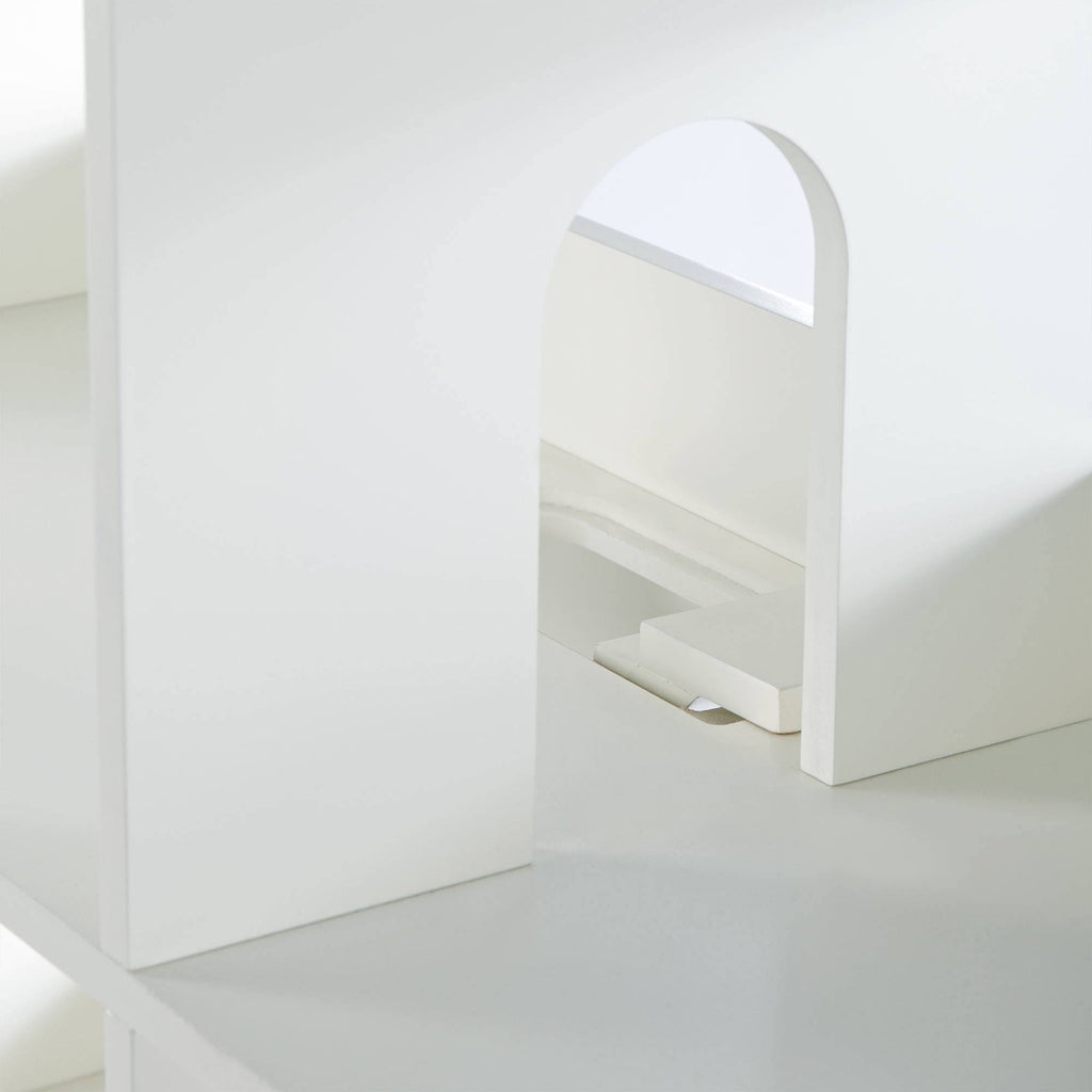 Kids Dollhouse Bookcase White E859