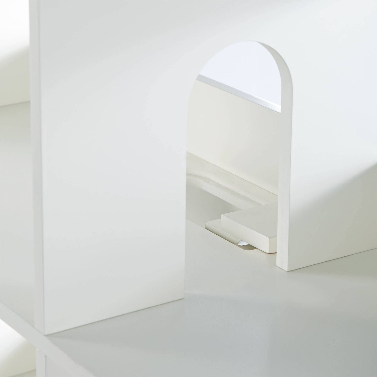 Kids Dollhouse Bookcase White E859