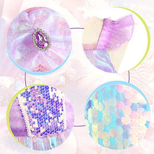Sequins Mermaid Princess Party Dress for Toddler Kids Baby E96171