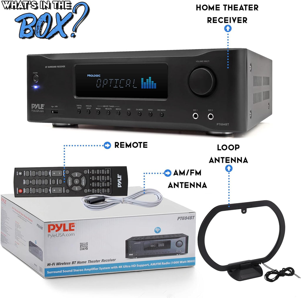 5.2-Channel Bluetooth Stereo Amplifier T127