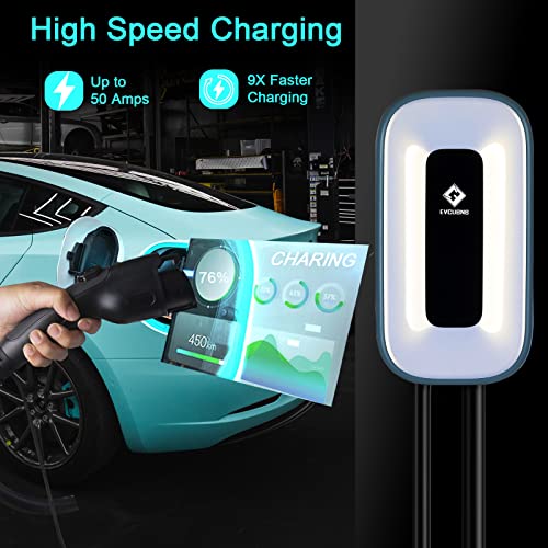 Level 2 EV Charger, 50 Amp, 240V, 23Ft Cable W682015