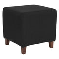 Black Fabric Ottoman Z9839