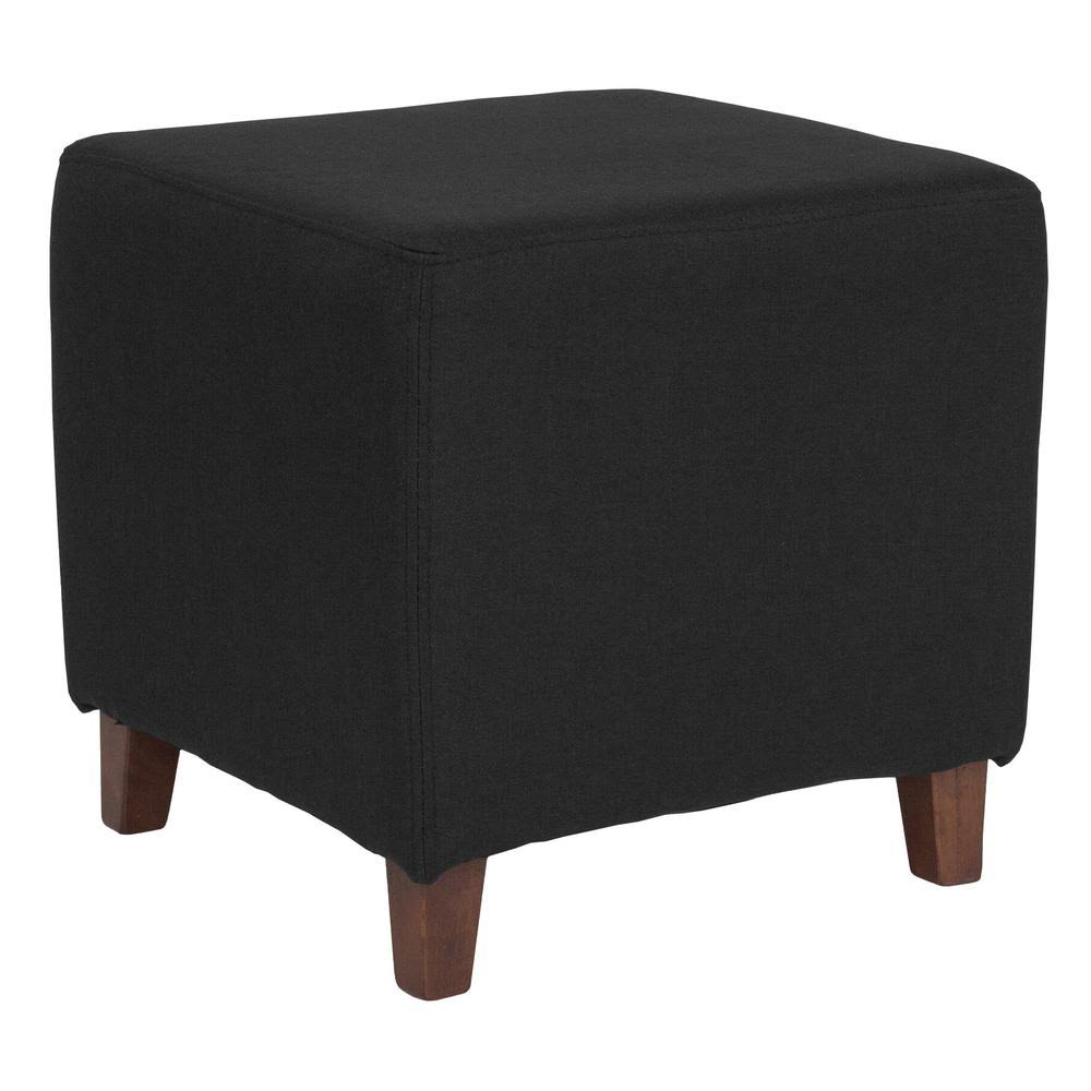 Black Fabric Ottoman Z9839