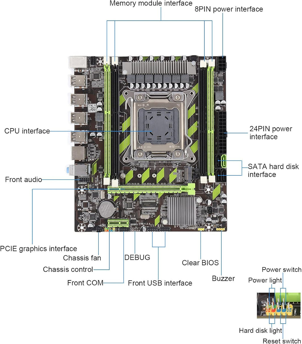 LGA2011 Desktop Motherboard, 4 DDR3 DIMM Y7587