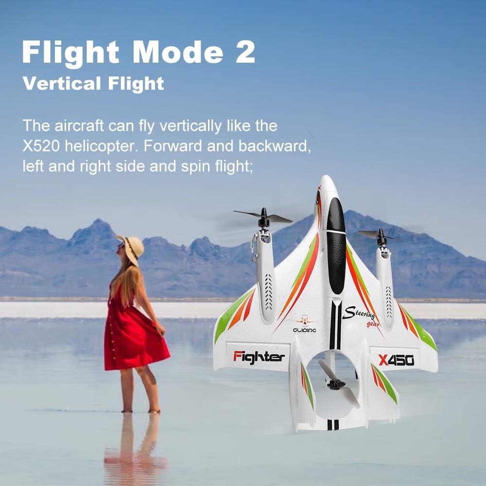 2.4G Remote Control 6 Channel Brushless Motor RC Airplane D673