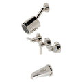 Three-Handle Tub & Shower Faucet Polished Nickel S28975
