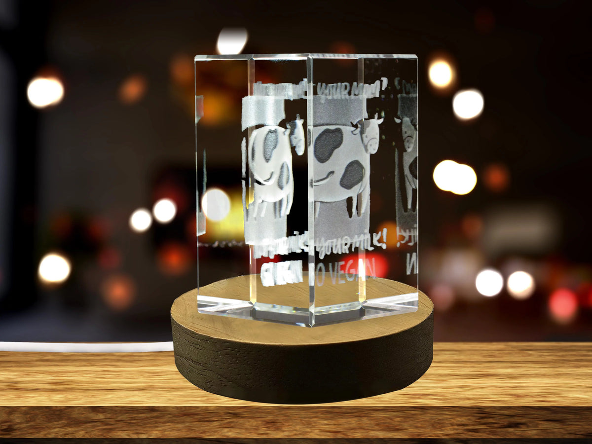3D Engraved Crystal Keepsake N81679