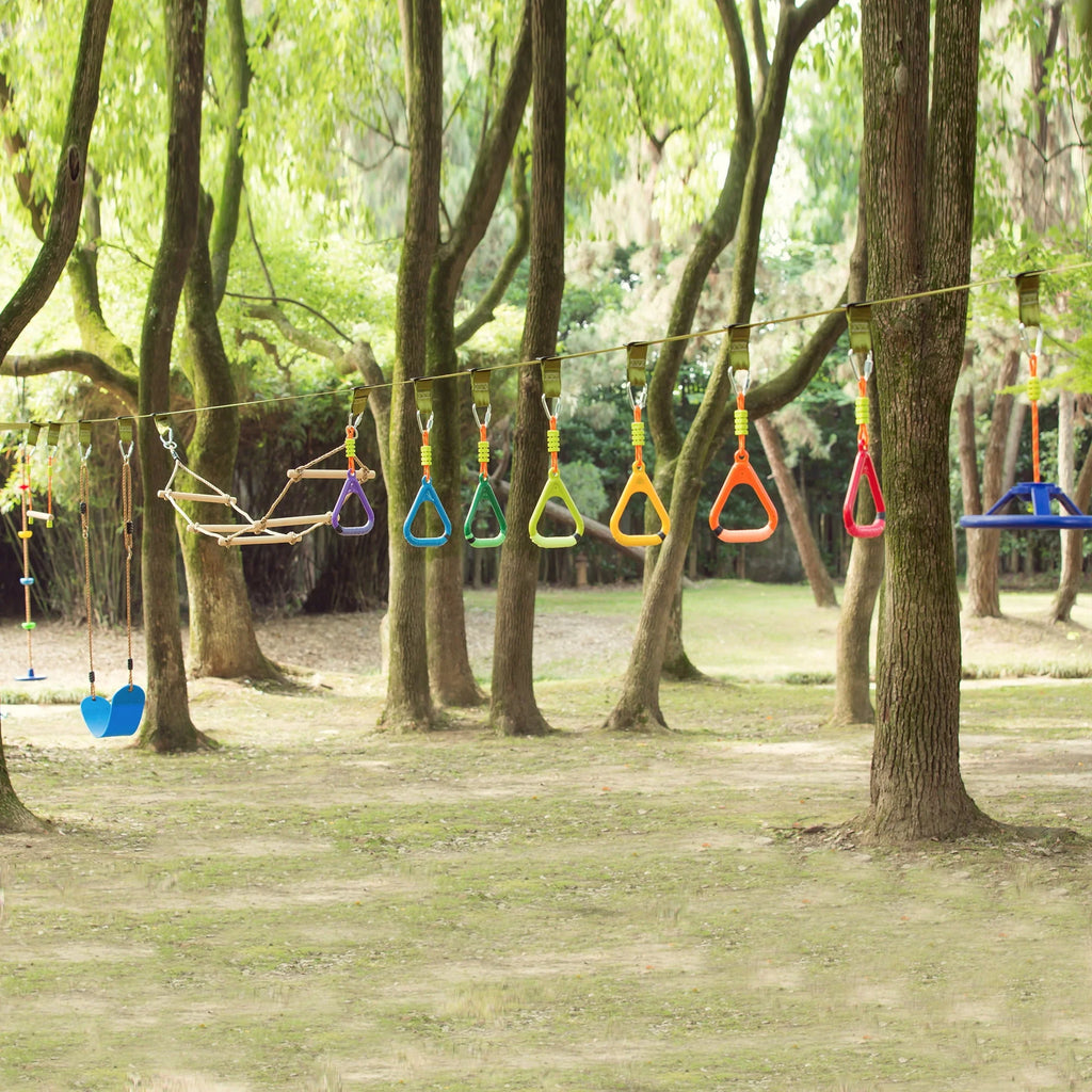 50ft Ninja Slackline with 11 Pcs Accessories T11565
