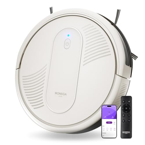 Robot Vacuum Cleaner, 3000Pa Suction, 3.2" Super-Slim, 140Min Runtime Z857686