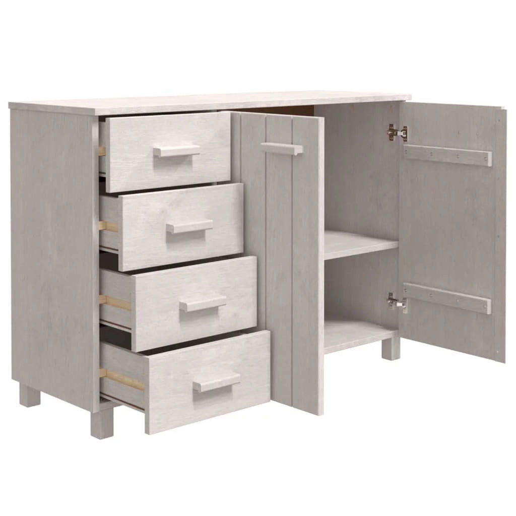 White Solid Wood Pine Sideboard T121690