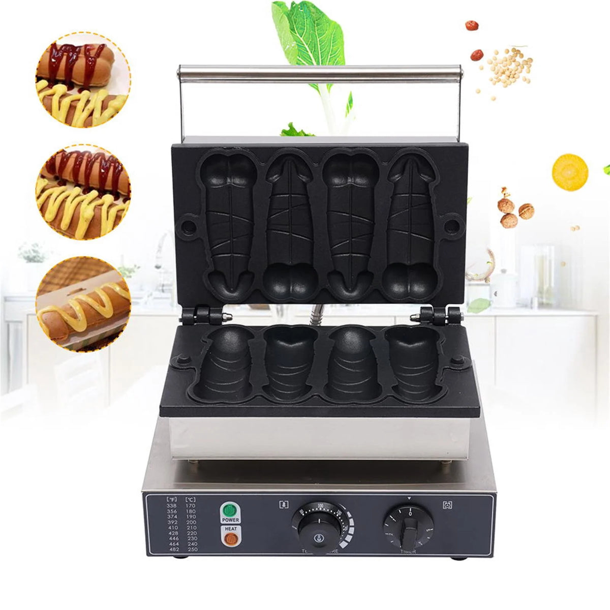 Non-Stick Electric Waffle Stick Maker E583215