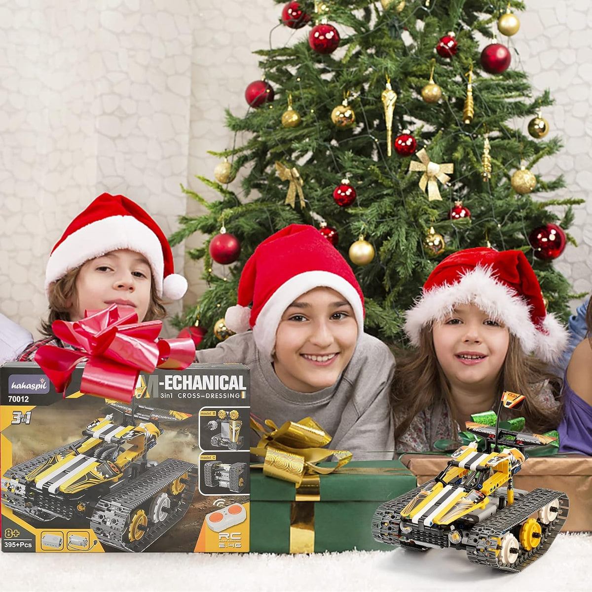 3-in-1 Remote Control Building Block Car Set (395 Pieces) I366