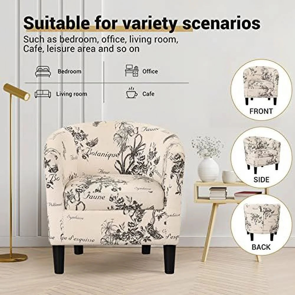 Yellow Upholstered Accent Chair with Ottoman C141197