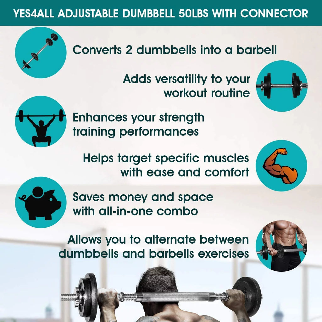 60 lbs Adjustable Dumbbell Set X12639