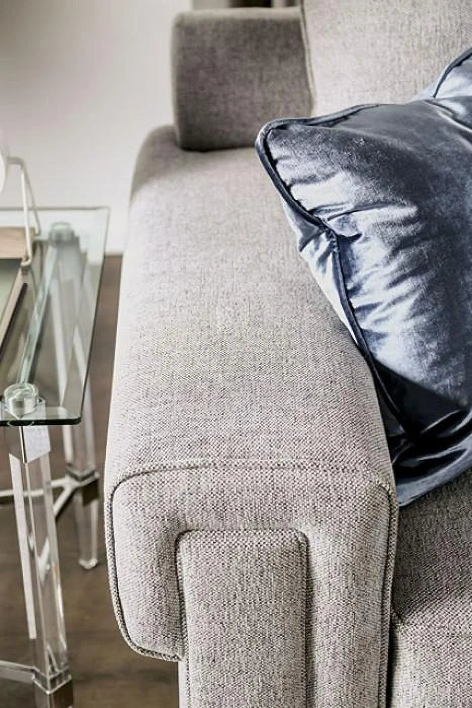 Light Gray Chenille Sofa Y250
