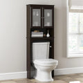 Over The Toilet Storage Cabinet with Glass Doors T7784