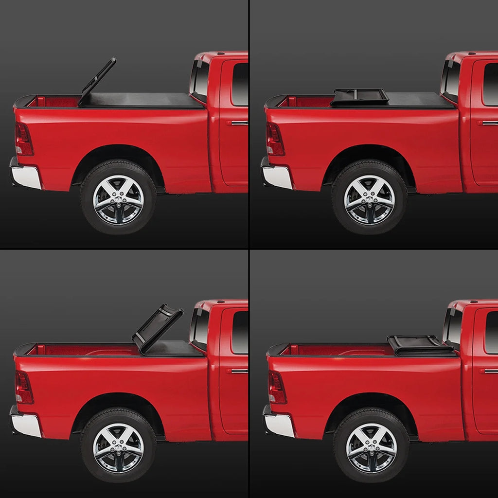 Tri-Fold Soft Top Tonneau Cover for Ford F250 F350 Super Duty 6.5' Bed E446725