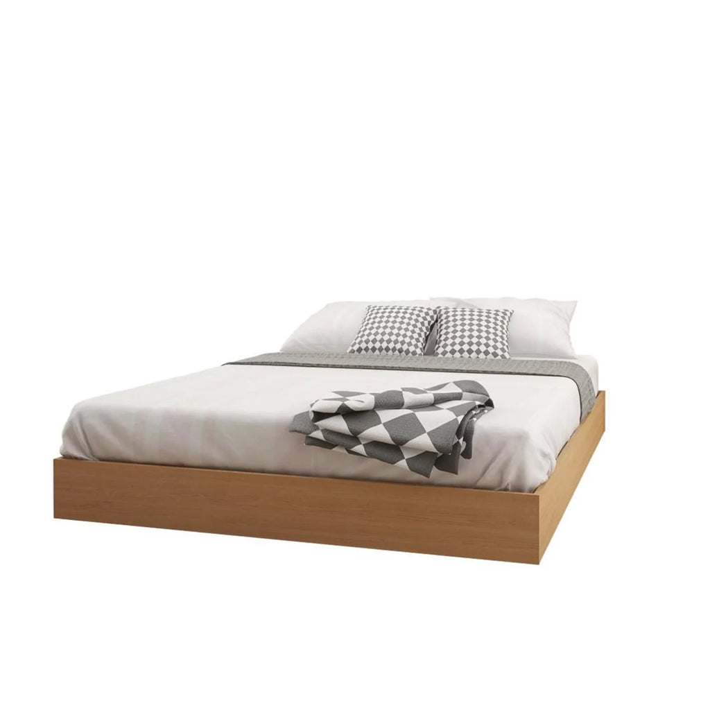 Queen Size Bedroom Set Natural Maple White Z488
