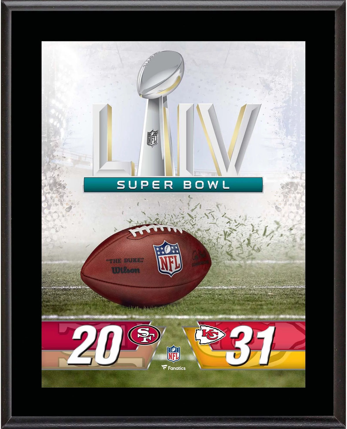 Super Bowl LIV Sublimated Plaque M54629