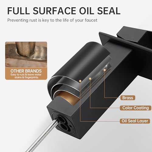Tall Matte Black Vessel Sink Faucet X69148