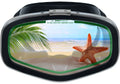 Tempered Glass Adjustable Silicone Snorkel Mask D92359