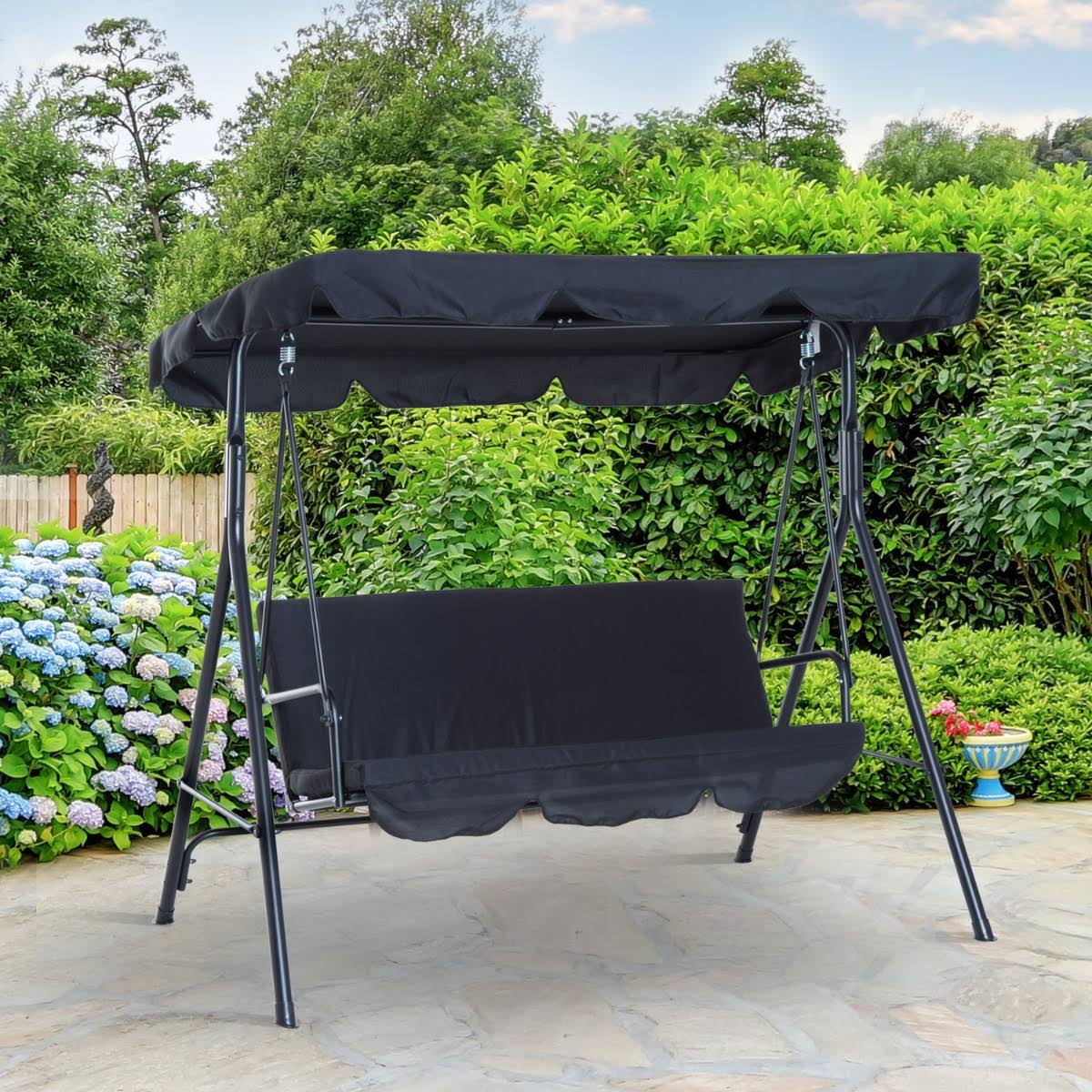 3 Person Steel Canopy Porch Swing T3459
