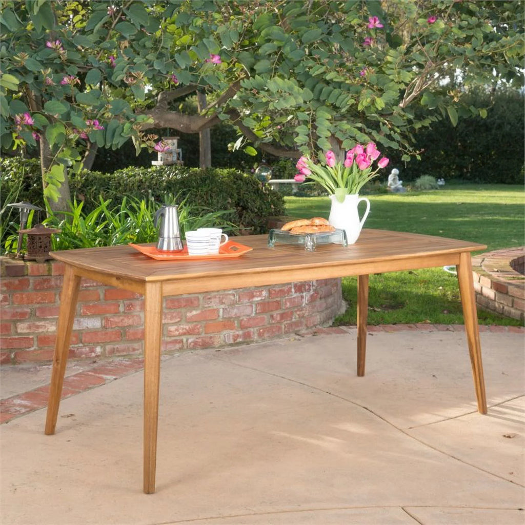 71" Wooden Patio Dining Table K261