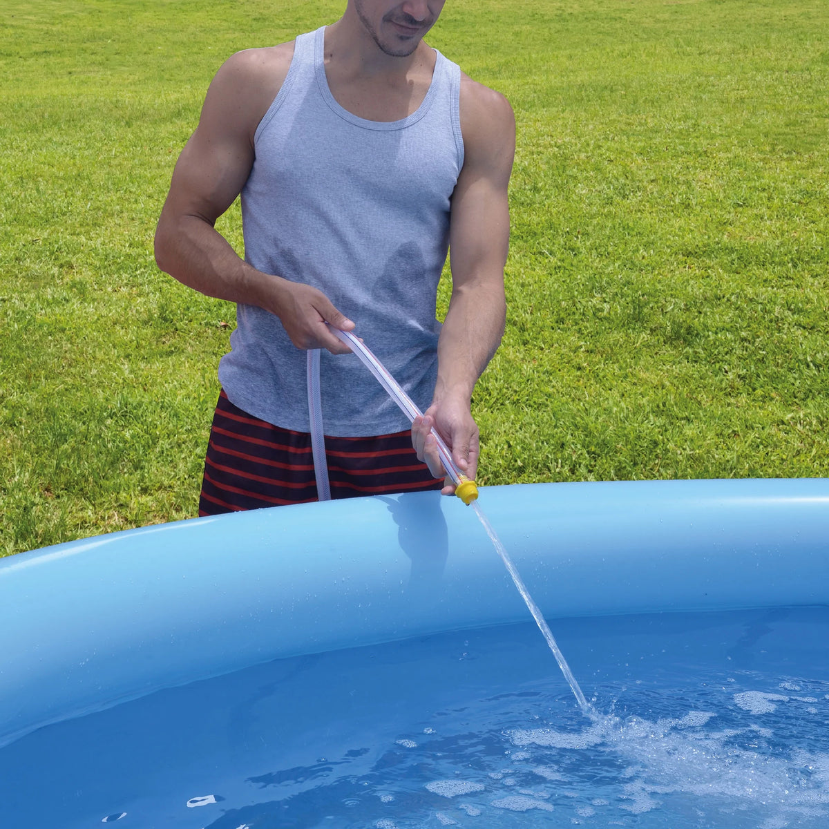 Blue Inflatable Swimming Pool V92655