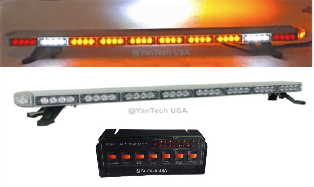 Amber LED Emergency Light Bar with Take Down, Cargo, Brake/Turn Signal H378