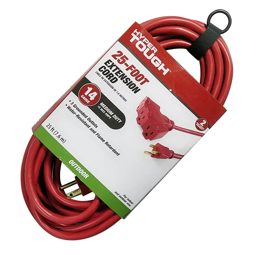 25FT 14/3 Triple Outlet Extension Cord Q412503